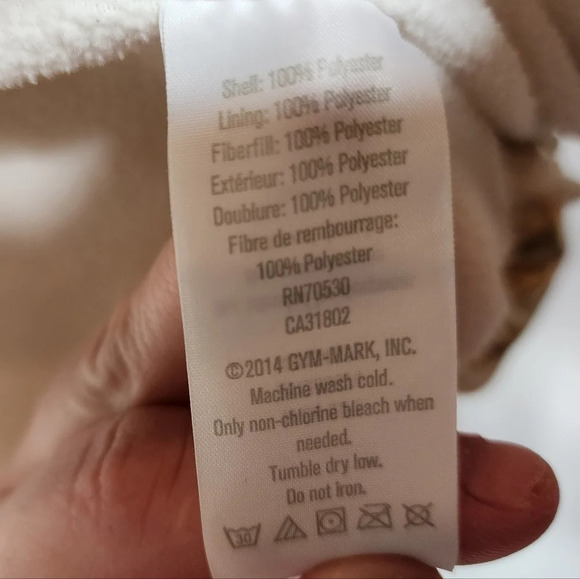 Crazy 8 Gold Foil Cream Leopard Puffer Vest Kids Size Largw 10/12 - Picture 9 of 11